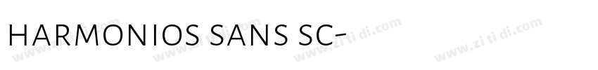 harmonios sans sc字体转换